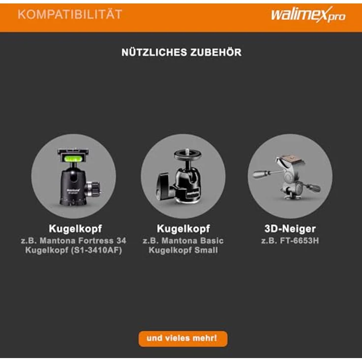 Walimex pro WT-1003 Basic-Einbeinstativ, 171cm – Bild 7