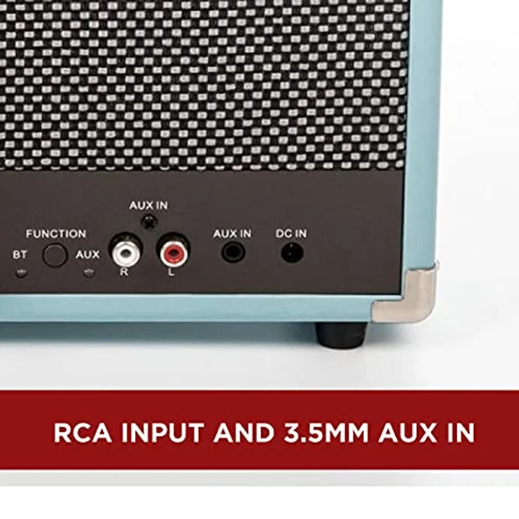 GPO Westwood 25-Watt -Lautsprecher mit Subwoofer , Cinch-Eingang und Bluetooth - Blau – Bild 5