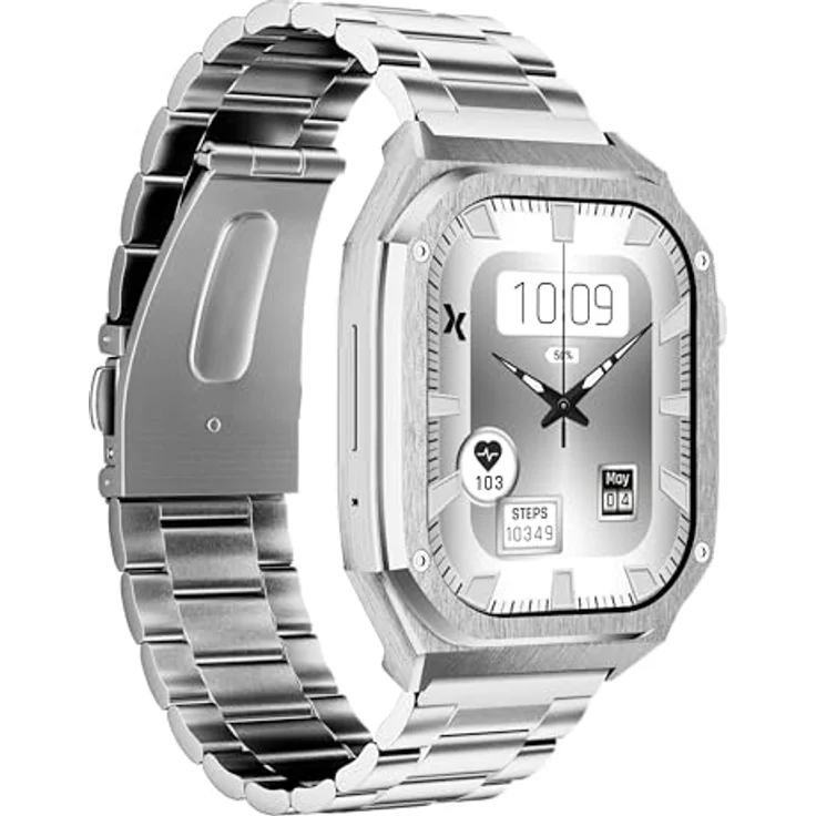 MaxCom Smartwatch FW65 Modell IRON S IP68 2.5D Glas, Silber – Bild 2
