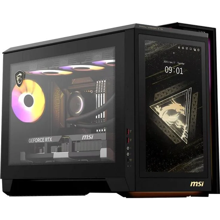 MSI MEG Vision X AI 2NVZ9-234AT, Gaming-PC mit Intel Core Ultra 9, 128 GB RAM, 2 TB SSD, NVIDIA RTX 5090, Schwarz, Windows 11 Home