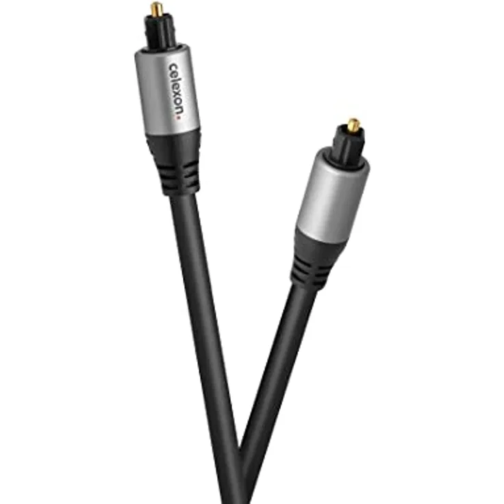 celexon Toslink Optisches Audiokabel 10,0m - Professional Line, 2-fach geschirmt, vergoldete Kontakte, schwarz