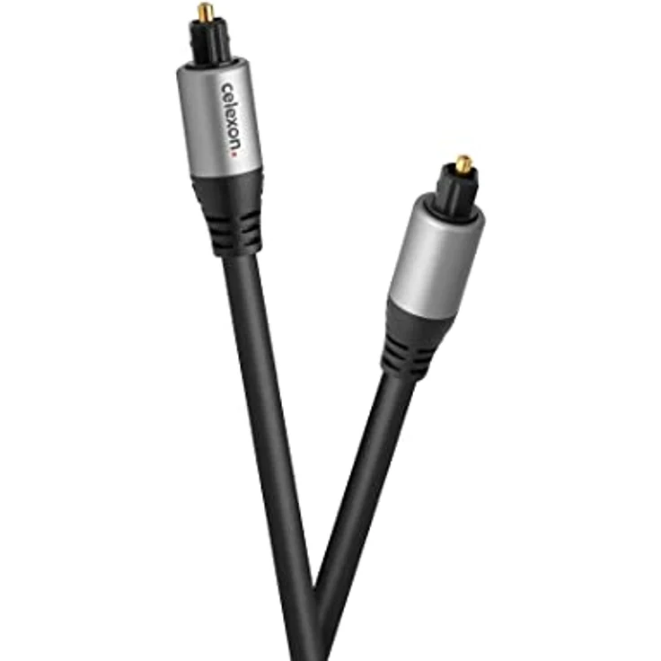 celexon Toslink Optisches Audiokabel 10,0m - Professional Line, 2-fach geschirmt, vergoldete Kontakte, schwarz – Bild 1