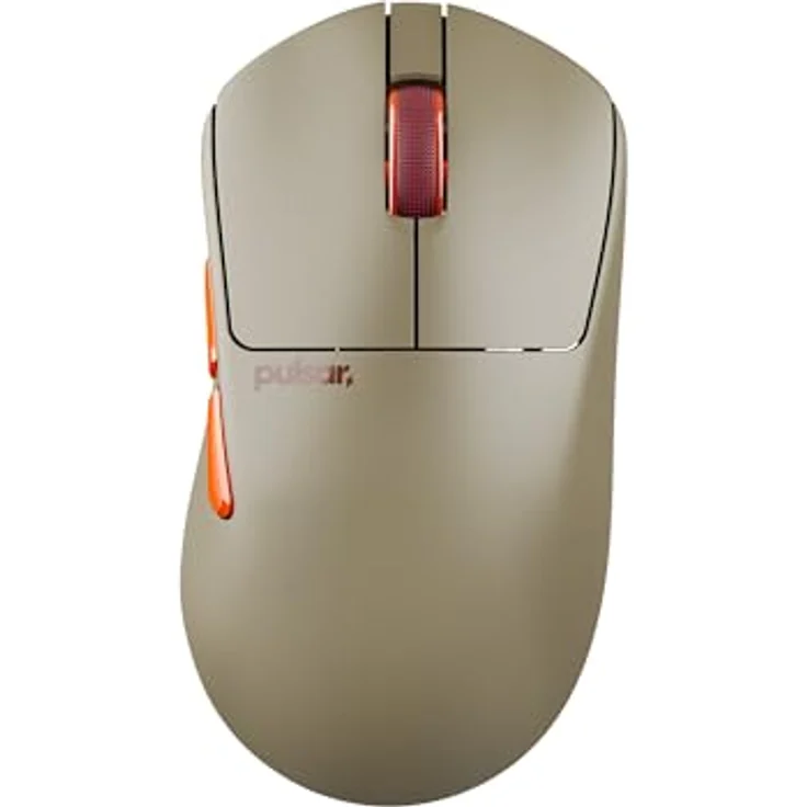 Pulsar X3 CrazyLight Mini Wireless Gaming Maus, 32.000 DPI, 8K Polling-Rate, Beige – Bild 1