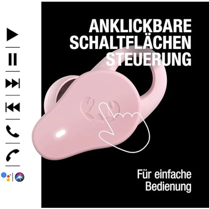 Fresh 'n Rebel Bluetooth®-Ohrhörer "Twins Rush mit Hybrid ANC" TWS Sport Pastel Pink, Kabellose In-Ear Kopfhörer – Bild 8