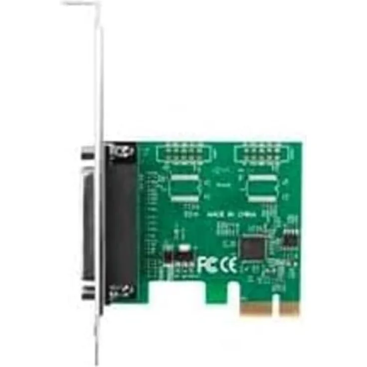 Lanberg Tarjet PCI-E LPT (DB25) X1, Netzwerkkarte mit Bajo PERFIL Halterung, langlebig und hochwertig