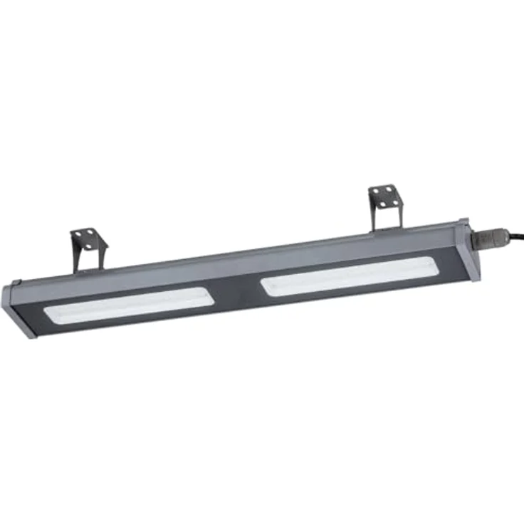 LUXULA LED Hallenstrahler eckig, 5000K neutralweiß, LED-HighBay linear, IP65, TÜV-geprüft, 120 lm/W, 120°, robustes Gehäuse, Hallenleuchte (100 Watt) – Bild 1
