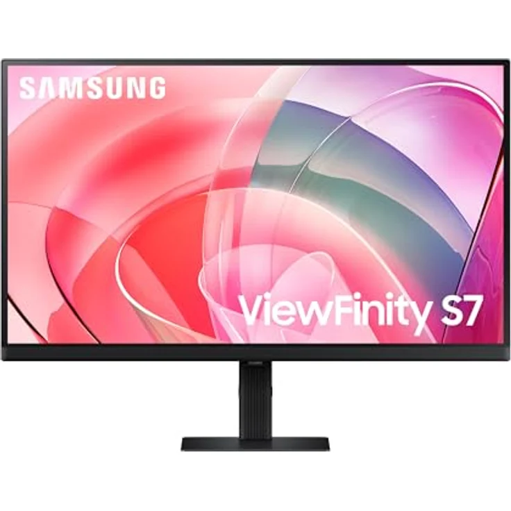 Samsung ViewFinity S70D 4K-Monitor 27 Zoll, UHD, 3.840 x 2.160, HDR10, Easy Setup-Ständer, Eye Saver Mode, LS27D700EAUXEN, Schwarz – Bild 1