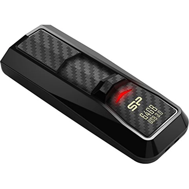 Silicon Power 64 GB Blaze B50 USB 3.0 Ultra Fast Flash Drive, Lesen bis zu 90 Mb-s USB 3.0, schwarz (sp064gbuf3b50 V1 K) – Bild 3