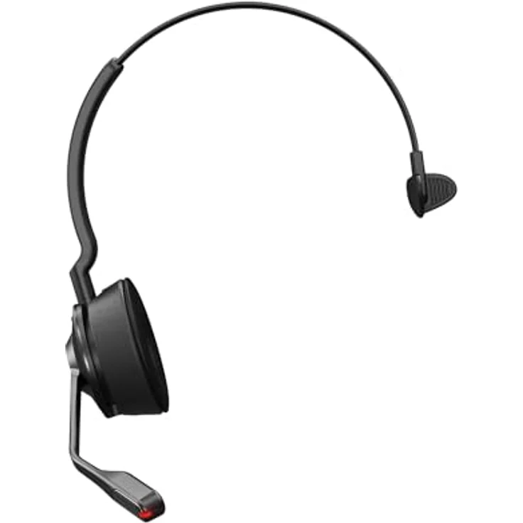 Jabra Engage 55 SE Mono Headset MS, Link 400a DECT Adapter USB-A, 1,2 m USB-C auf USB-A Kabel, Tragetasche, Garantie und Warnung (Sicherheitsbroschüren), kristallklarer Sound, kabellose Reichweite bis zu 150m, DECT Security Step C, extrem leicht, biegbarem USB-Dongle, schwarz – Bild 2
