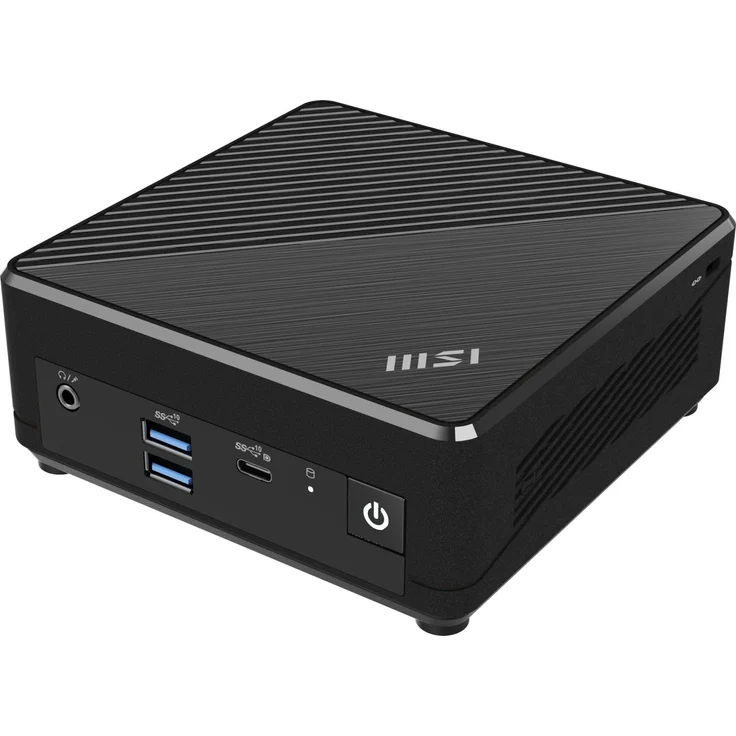 MSI CUBI N ADL S-226BEU, Kompakter Barebone Mini-PC, 0,69L, Schwarz, UHD-Grafik, Unterstützung für bis zu 3 Displays in 4K, Wi-Fi und HW TPM 2.0