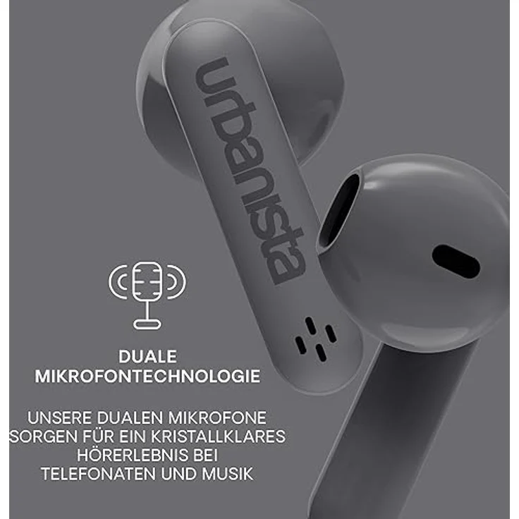 Urbanista Austin True Wireless Stereo (TWS) Kopfhörer im Ohr Anrufe/Musik Bluetooth Grau – Bild 4