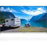 REFLEXION LEDX24I+ Android Smart LED Fernseher, 60 cm/24 Zoll, Rahmenloser Camping/Boot/LKW TV, Slimline, 12/24/230 Volt, Full HD, Triple Tuner, Bluetooth, WLAN, Schwarz/Silber