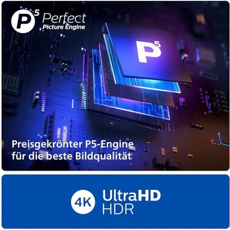 Philips Ambilight The Xtra 55PML9009 4K Quantum Dot MiniLED Smart TV - 55-Zoll Display mit P5 Perfect Picture Engine Ultra HD, Titan OS, Dolby Vision und Dolby Atmos Sound - Anthrazitgrau – Bild 3