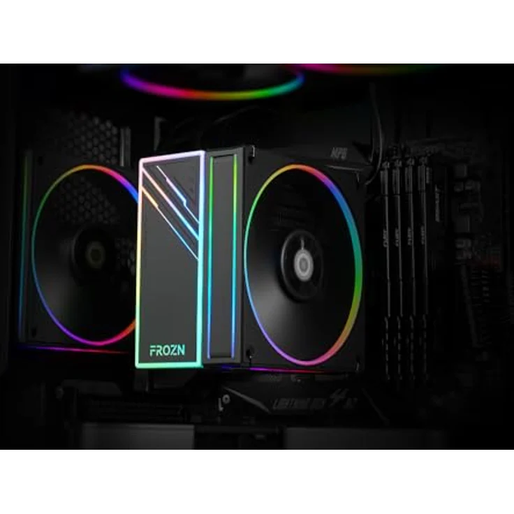 ID-Cooling Frozn A410 ARGB, CPU Kühler mit 12 cm Lüfterdurchmesser, 2000 RPM, kompatibel mit LGA 1200 und LGA 2066, leiser Betrieb mit max. 29,9 dB – Bild 6