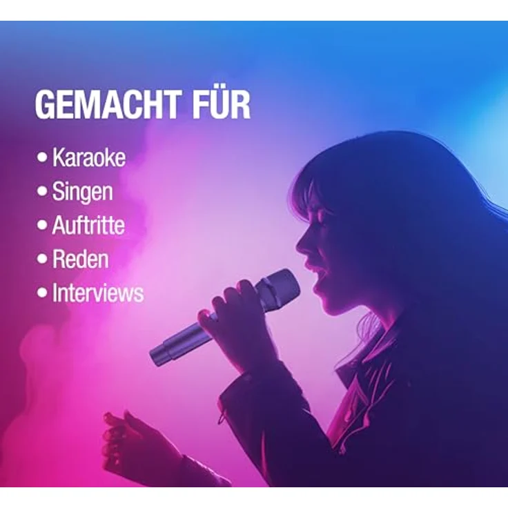Fresh 'n Rebel Kabelloses Mikrofon-Set, 2 Karaoke-Mikrofone mit 25h Akkulaufzeit, Plug & Play, 2,4-GHz-Verbindung, kristallklarer Sound, Tragetasche und Zubehör – Bild 3