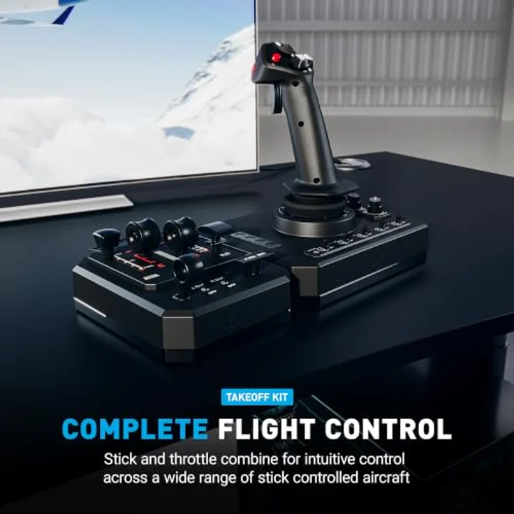 HONEYCOMB Foxtrot Takeoff Kit, Joystick für PC und Mac, kompatibel mit MSFS 2020 und xPlane – Bild 2