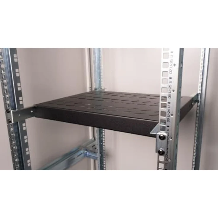 Equip EZVS-19-1-35-B Rack, 1U 350 mm tief für Schrankmontage, schwarz – Bild 4