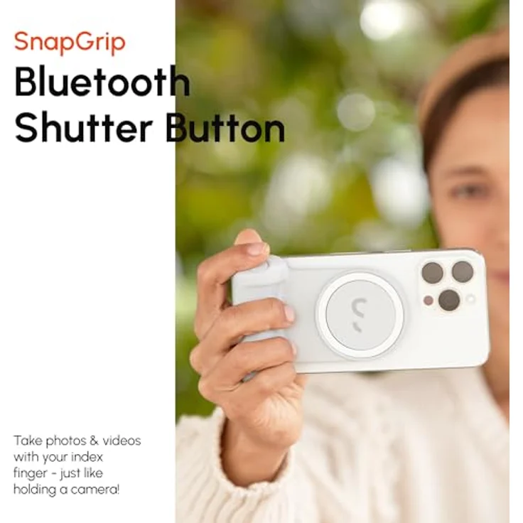 ShiftCam SnapGrip Pro, Mobiler Batteriegriff mit kabellosem Auslöser, integrierter Powerbank und Qi2-Ladung, kompakt mit magnetischer Halterung für Smartphones – Bild 5