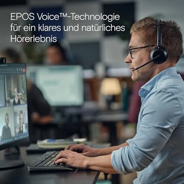EPOS Impact 1030T Einseitiges Bluetooth Headset für Fachleute - Optimiert für offene Büros, AI Sprachaufnahme, Super Wideband, BrainAdapt Technologie für Komfort – Bild 7