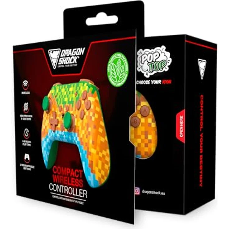 DRAGON SHOCK PopTop Wireless Controller Cubes, Bluetooth Gamepad für Nintendo Switch mit Turbo-Funktion und Vibrationsanpassung – Bild 6