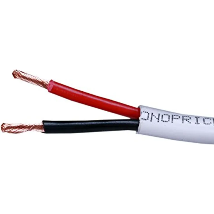 Monoprice 102820 30.48 Meters 14 AWG, CL2 bewerteten 2-Leiter aus sauerstofffreiem Kupfer Lautsprecherkabel (Bare Pure