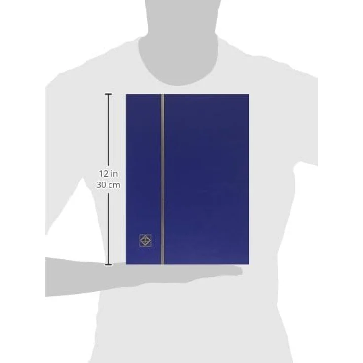 Briefmarken Einsteckbuch BASIC, 64 schwarze Seiten, Einband unwattiert in Blau, DIN A4 – Bild 6