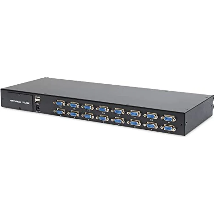 Digitus DS-72211-3FR KVM-Konsole, 19 Zoll VGA Monitor mit 1366 x 768 Pixel, 16 Port KVM Switch, modulare Bauweise – Bild 4
