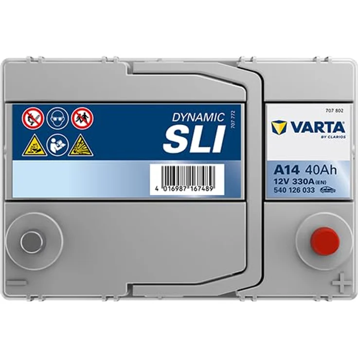 Varta A14 Blue Dynamic, Starterbatterie 12V / 40Ah / 330A, wartungsfrei, Pluspol rechts – Bild 5