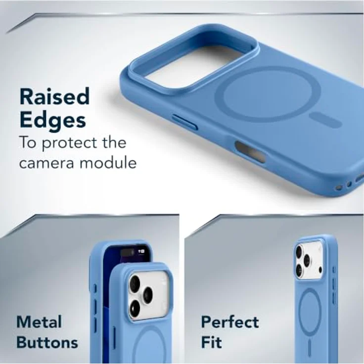 Cellular Line Aura Mag Cover für Apple iPhone 18 Pro Max, Schutzhülle in Blau, Versandkostenfrei – Bild 3