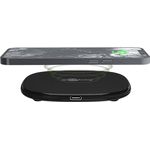 goobay 64675 Wireless Ladegerät 15 W/Ladestation kompatibel mit QI-fähigen Geräten/Quick Charge/Überhitzungsschutz