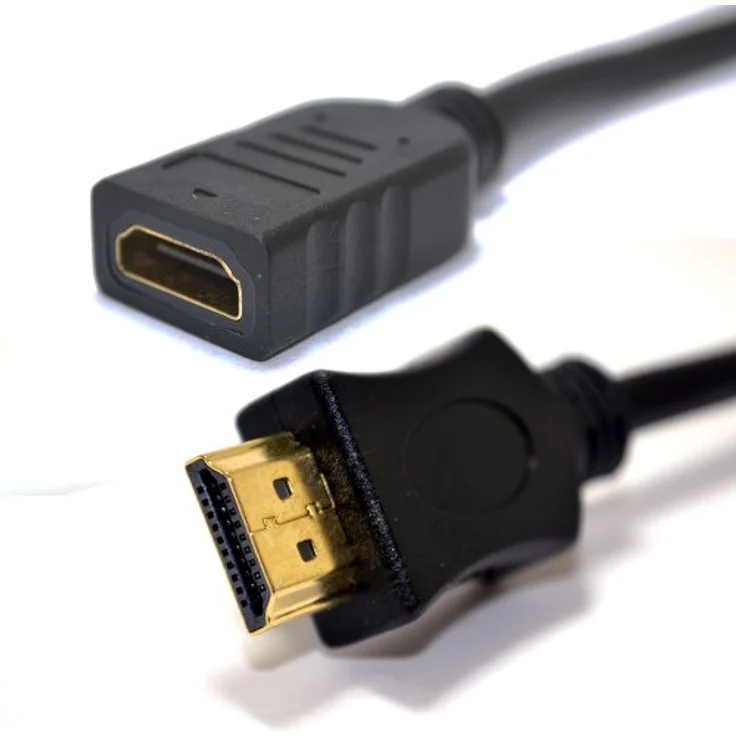 HDMI 1,4 Hoch Geschwindigkeit 3D TV Verlängerung Anschlusskabel Männlich Zum Weiblich Kabel 0,25 m – Bild 2