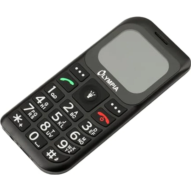 Olympia Bella+ Seniorenhandy, Tastenhandy mit großen Tasten, 1,77" Farb-LC-Display, Kamera, SOS-Taste, Bluetooth, Radio, inklusive Ladestation, Schwarz – Bild 3