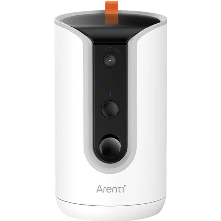 Arenti 2K/Wi-Fi Dog Camera with Treat Dispenser, Netzwerkkamera mit Zwei-Wege-Audio und Alarmfunktion