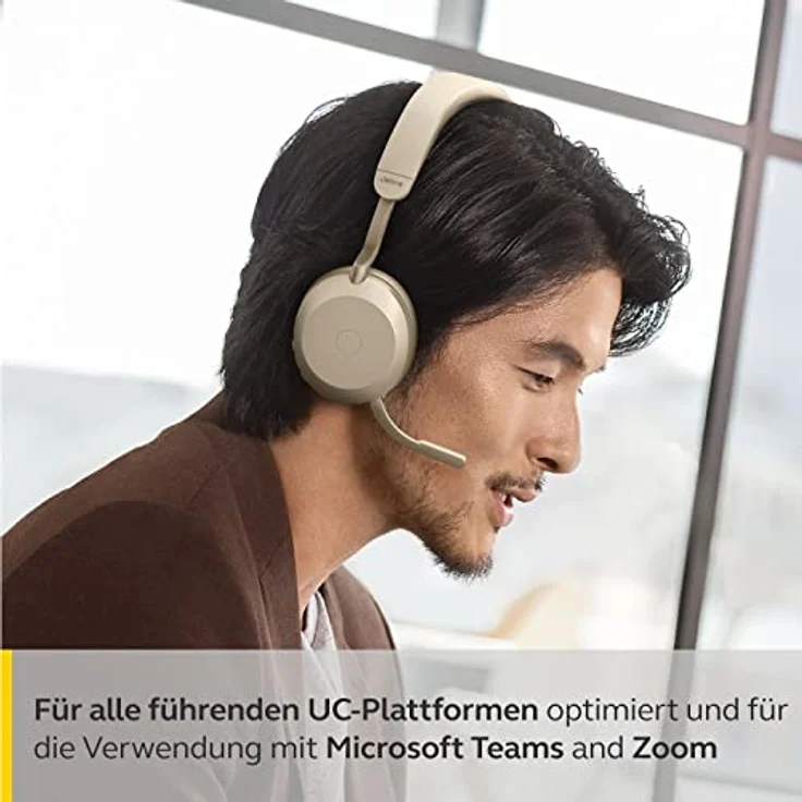 Jabra Evolve2 75 Stereo MS (USB-A) Bluetooth, Beige – Bild 5