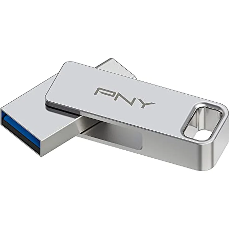 PNY 64GB Duo LINK USB 3.2 Typ-C Dual Flash Drive für Android-Geräte und Computer - Externer mobiler Speicher für Fotos, Videos und mehr - 200MB/s – Bild 2
