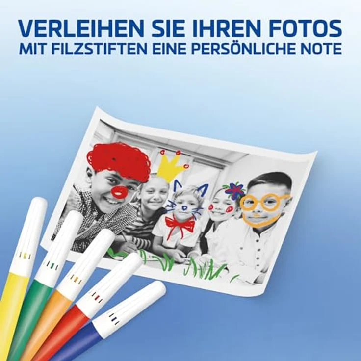 LAMAX InstaKid2 Play Blue, Kinderkamera mit Sofortdruck ohne Tinte, Digitalkamera für Fotos und Videos, Selfie-Spiegel, Spiele, USB-C, 2 Rollen Thermopapier – Bild 4