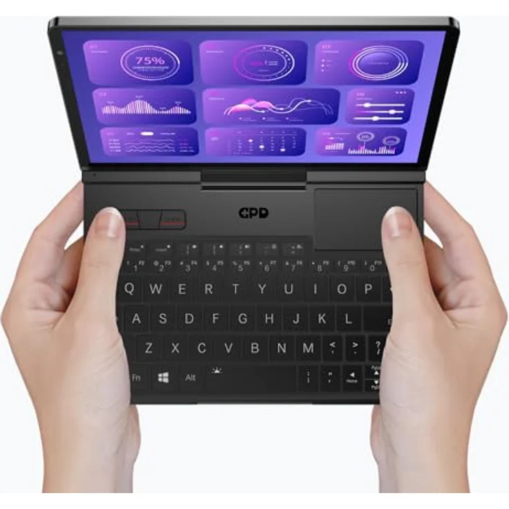 GPD Pocket 4 (AI 9 HX370), Ultra mobiler PC aus Aluminium mit 8,8 Zoll Ultra HD Touchscreen, 32 GB RAM, 2 TB SSD, Windows 11, Wi-Fi 6E und 2.5G Ethernet – Bild 1