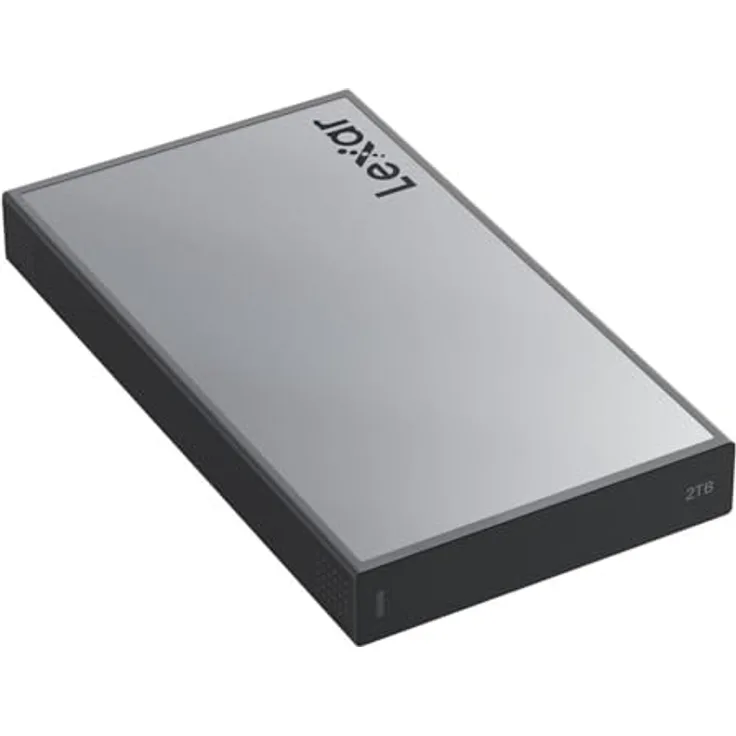 Lexar PRO Workflow Portable SSD (2 TB), Externe SSD mit 2000 MB/s, IP68 Wasser- und Staubschutz, Grau