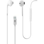 Cellularline Pod Headset EAGLE, weiß für Apple Lightning, mit ergonomischem Design und integrierter Remote Control