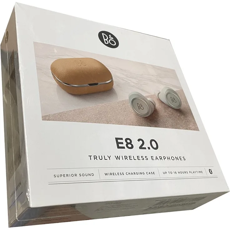 Bang & Olufsen Beoplay E8 2.0 Natural Bluetooth In-ear Kopfhörer mit kabelloser Ladeschale