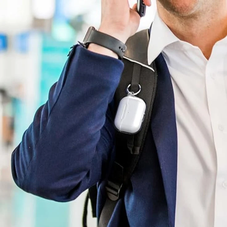 speck Presidio Perfect Clear Airpods Pro (Kopfhörer Tasche), Transparente Schutzhülle mit Karabiner – Bild 5