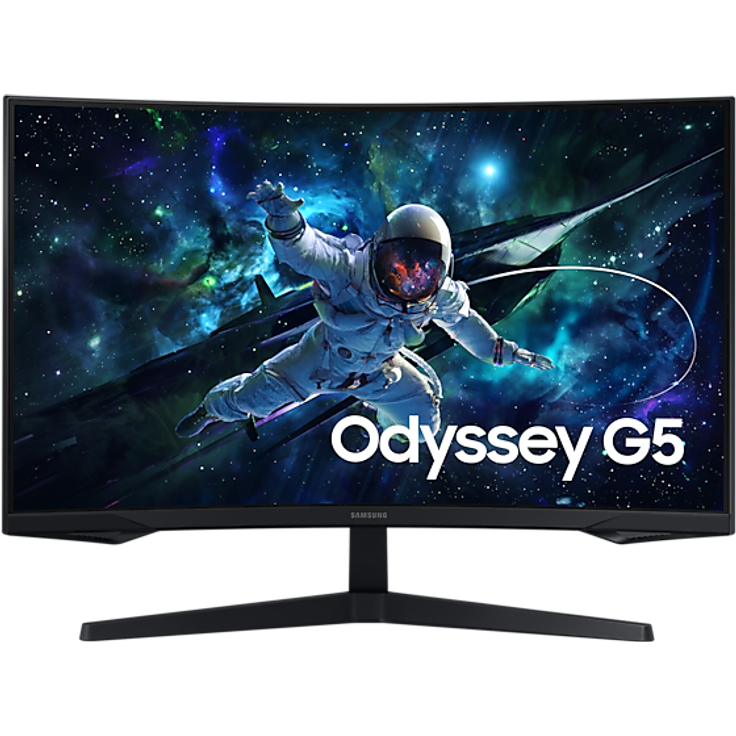Samsung Odyssey G55C (32“) QHD Gaming Monitor, 32" Schwarz – Bild 1