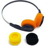 We Are Rewind EQ-001 Wireless Kopfhörer mit 12 Stunden Akkulaufzeit, integriertem Mikrofon und austauschbaren Ohrpolstern.