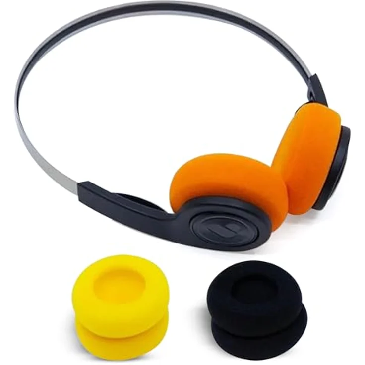We Are Rewind EQ-001 Wireless Kopfhörer mit 12 Stunden Akkulaufzeit, integriertem Mikrofon und austauschbaren Ohrpolstern. – Bild 1