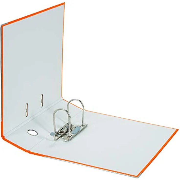 Falken Ordner 11286721, PP, A4, 8cm, Kunststoffordner, orange – Bild 2
