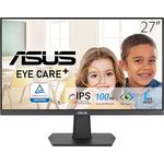 ASUS Eye Care VA27EHF 27 Zoll Full HD Monitor - Rahmenlos, Flicker-Free, Blaulichtfilter, Adaptive-Sync - 1ms MPRT, 100 Hz, 16:9 IPS Panel, 1920x1080 - HDMI