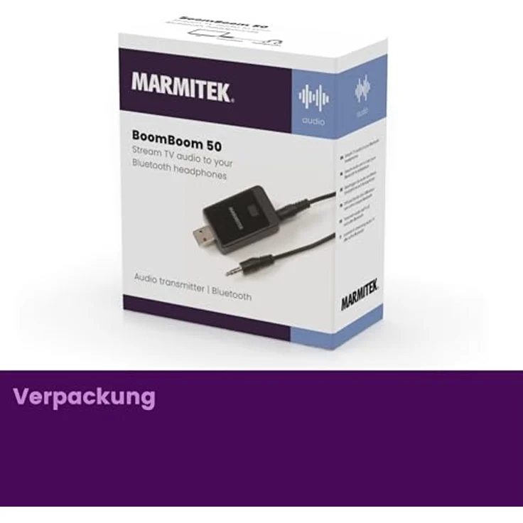 Marmitek BoomBoom 50 - Bluetooth Audio Sender - Verbinde Ihre Fernseher mit ein Bluetooth Kopfhörer – Bild 8