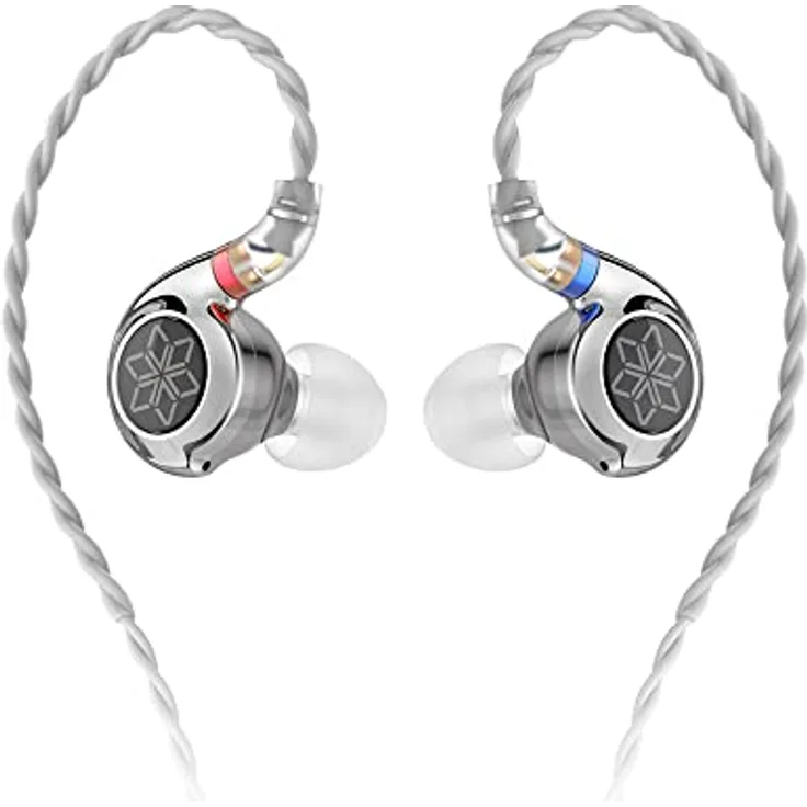 FiiO FD11 In-Ear Kopfhörer, Silber, dynamischer 10-mm-Treiber, N52-Neodym-Magneten, Hi-Res Audio zertifiziert