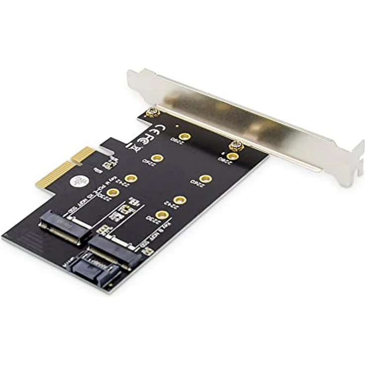DIGITUS IO-Karte - PCIe - M.2 NGFF / NVMe Schnittstellenkarte - 2-Port - M.2 (2230, 2242, 2260 & 2280) – Bild 2