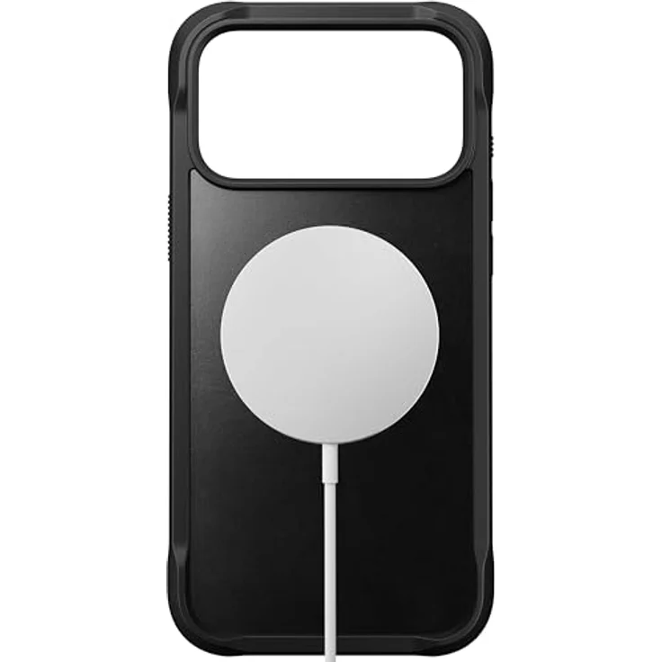 NOMAD Rugged Leather Case für iPhone 17 Pro Max, MagSafe-kompatible Schutzhülle aus Polycarbonat mit TPU-Bumper und matte PET-Rückseite, Black Horween – Bild 2